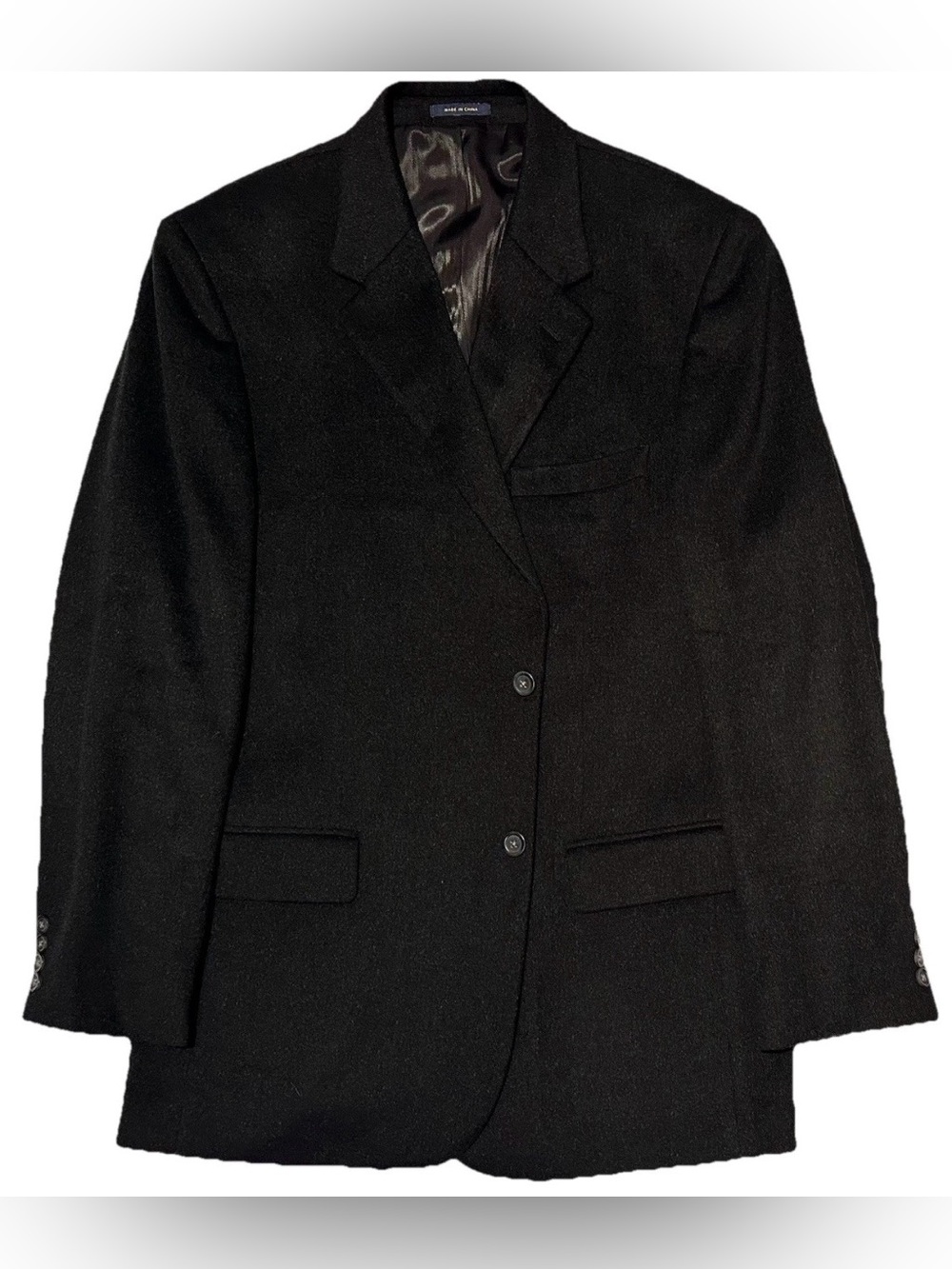 NEW CLUB ROOM PLUSH CASHMERE WOOL SILK SPORT COAT JACKET 44R 44 R CHARCOAL